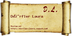 Dörfler Laura névjegykártya