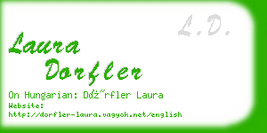 laura dorfler business card